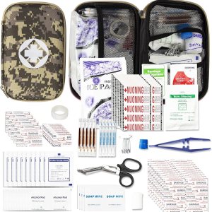 275 kits de primeros auxilios de viaje para artículos de preparación para emergencias de automóvil, kit esencial para accidentes urgentes, equipo de 275 kits de primeros auxilios de viaje para artículos de preparación para emergencias de automóvil, kit esencial para accidentes urgentes, equipo de