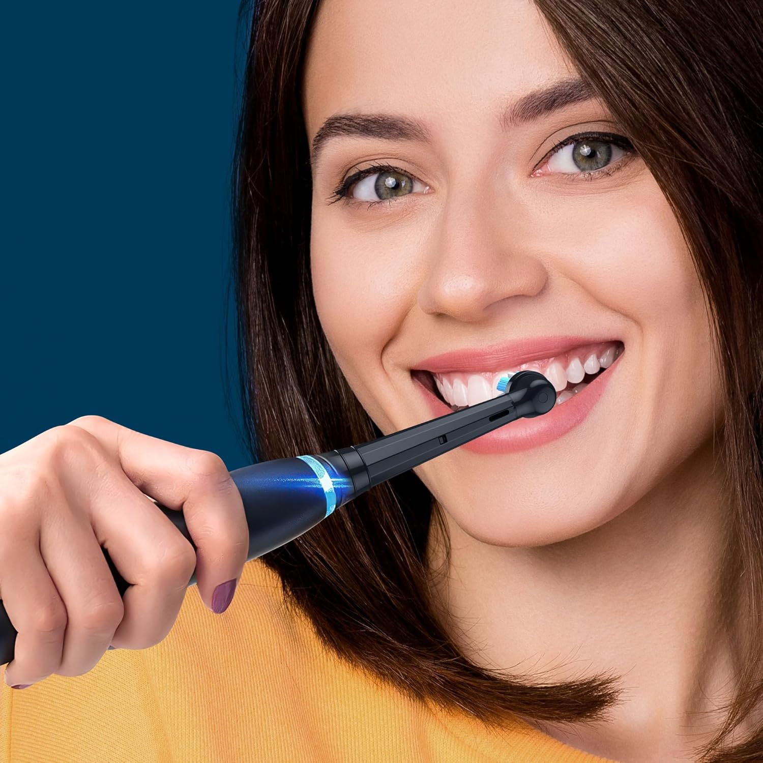 Cabezales de repuesto para cepillos de dientes compatibles con Braun Oral-B iO serie 345678910, cabezales de cepillo, color negro, paquete de 8