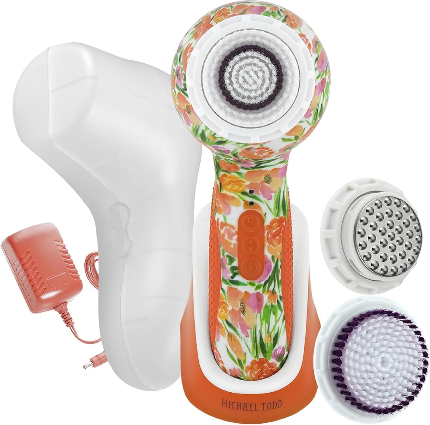 Michael Todd Beauty Soniclear Elite – Sistema de cepillo de limpieza facial – 6 velocidades – Cepillo de limpieza facial y exfoliante corporal