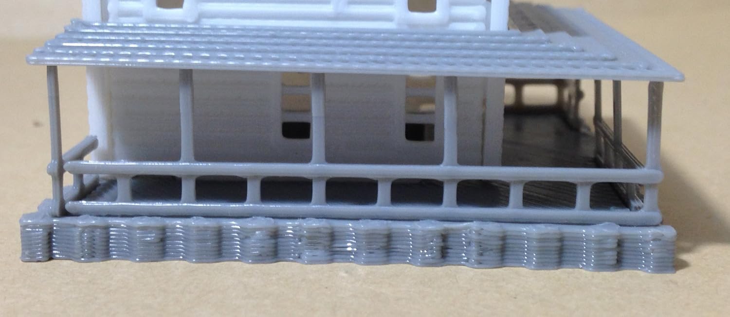 Tren Railway Layout Country Casa de 2 pisos Blanco Escala N 1160