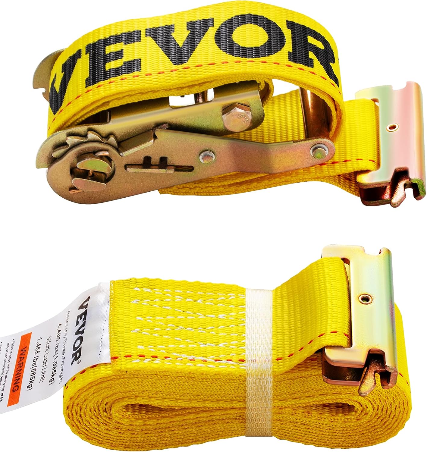 VEVOR E-Track – Correa de trinquete, paquete de 18 correas E de 2 pulgadas x 15 pies, 4400 libras de resistencia a la rotura, con correas de