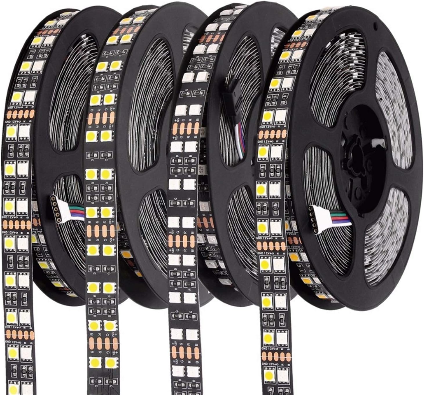 Accesorios de decoración LED para decoración del hogar, cinta de neón flexible, tira de LED RGB, impermeable, PCB 5050 DC12V 120LEDsm, tira de luz