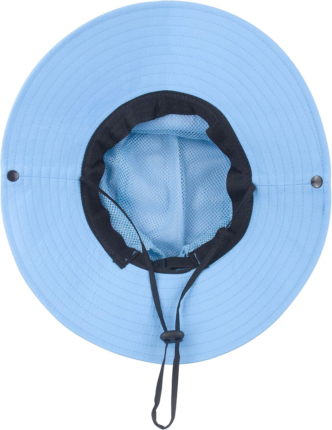 Sombrero de sol para niños y niñas, protección UV, gorra de playa de ala ancha con agujero para cola de caballo