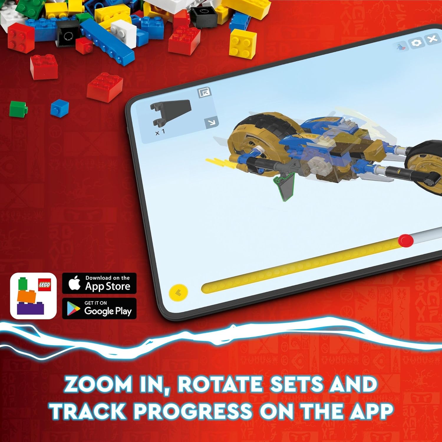 LEGO NINJAGO Kai and Ras 71789 – Juego de juguetes de construcción para principiantes, cuenta con un juguete de auto ninja y bicicleta más 2