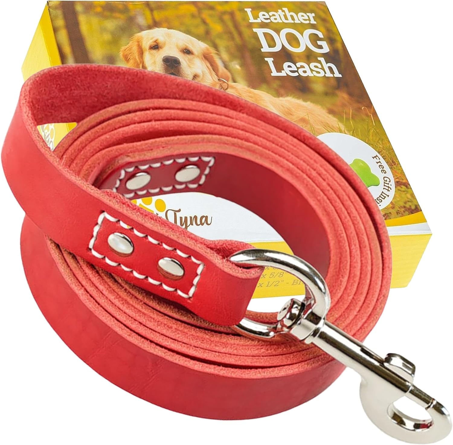 Correa de cuero resistente para perros de 6 pies  Correa de cuero fuerte y suave para perros extra grandes y grandes  Correa de entrenamiento de