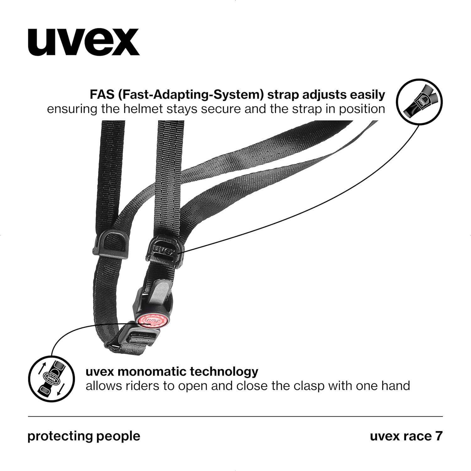 uvex Race 7 – Casco de ciclismo – Casco de senderismo y bicicleta de ciudadcarretera – Ultraligero, ventilación óptima, tamaño personalizado y