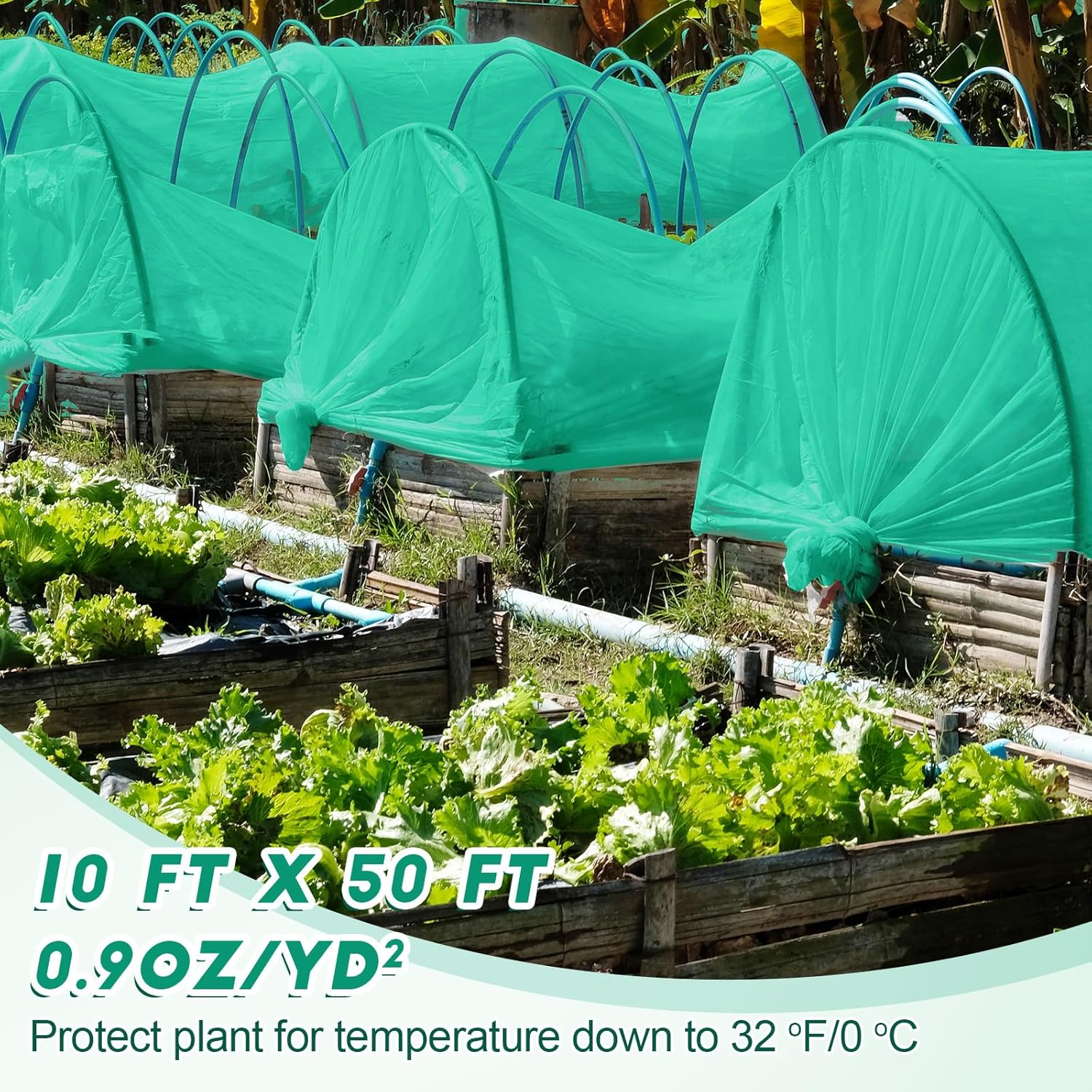 Berlune Cubiertas para plantas con protección contra la congelación, mantas para plantas para protección de invierno, cubierta flotante de hileras