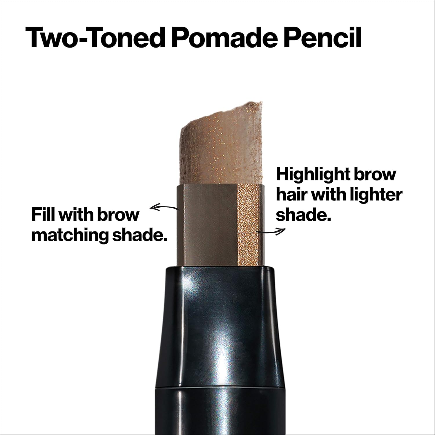 Revlon Colorstay Browlights – Lápiz de cejas y resaltador de cejas, 0.55 libras, marrón oscuro