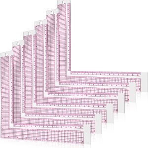 Regla de costura de plástico en forma de L, regla de ángulo recto, regla de costura a medida, regla de costura transparente para herramientas de Regla de costura de plástico en forma de L, regla de ángulo recto, regla de costura a medida, regla de costura transparente para herramientas de