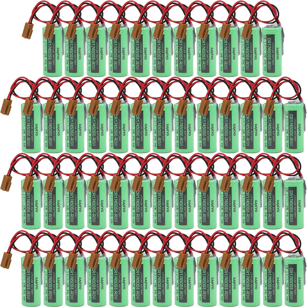 Paquete de 50 baterías de repuesto PLC de 3 V 2500 mAh para CR17450SE-R A98L-0031-0012 CR17450-17450, serie CNC FANUC