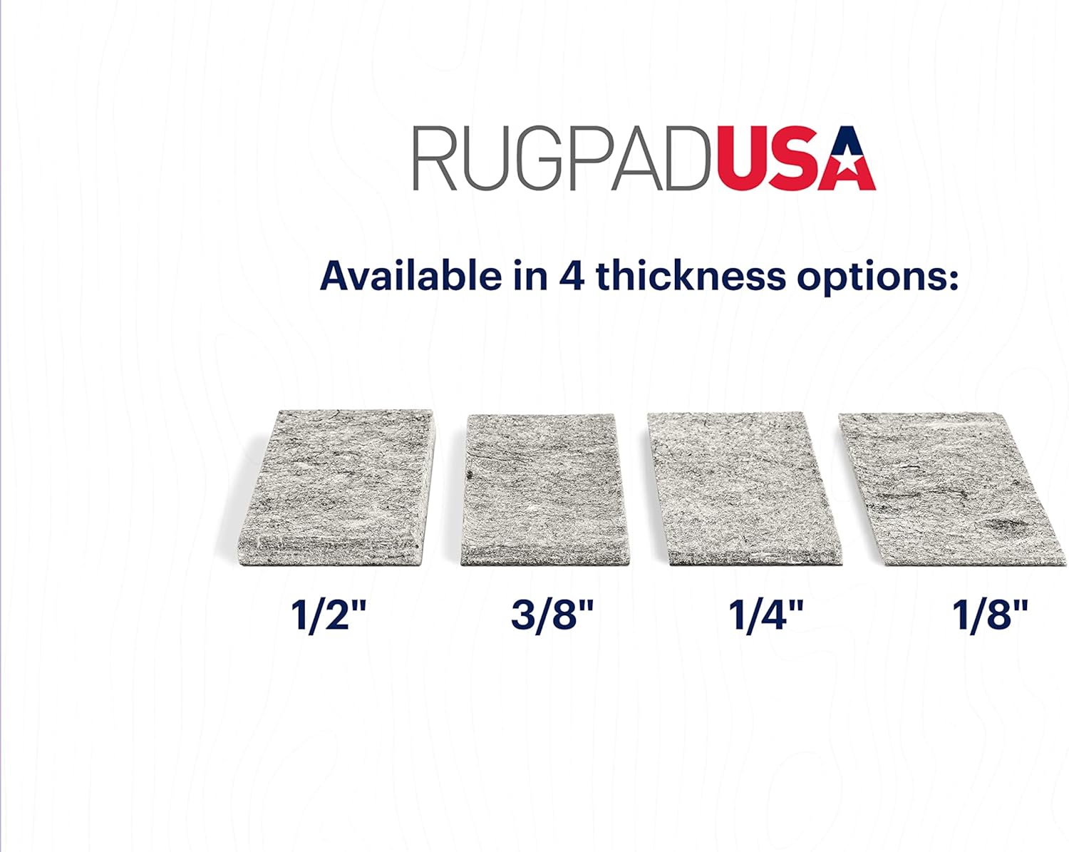 RUGPADUSA – Acolchado antideslizante mejorado de doble superficie de fieltro y goma, de 9 x 12pies x 38de pulgada de espesor, añade comodidad y
