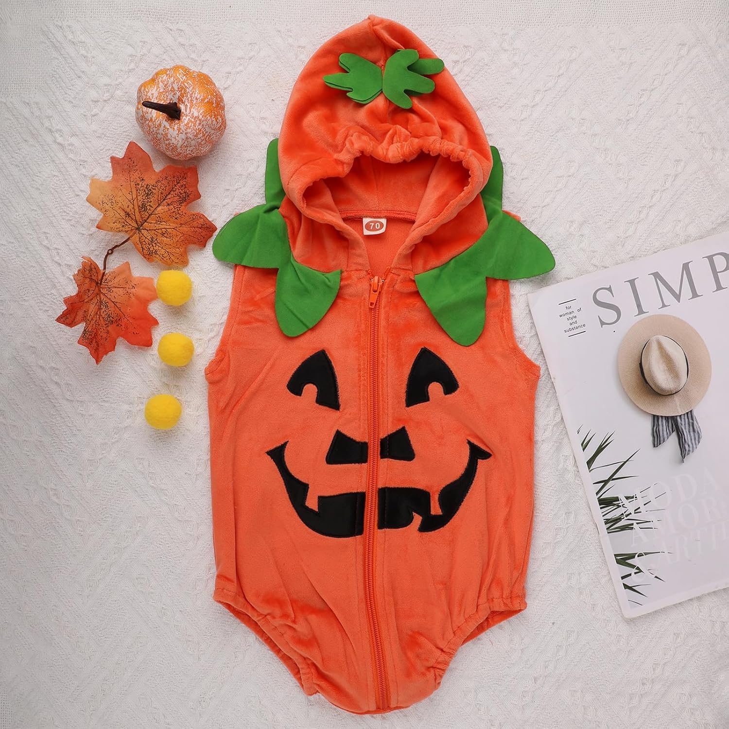 SAVITA Lindo disfraz de calabaza de Halloween para bebé, disfraz de calabaza de Halloween para niños, disfraces de Halloween para decoraciones de