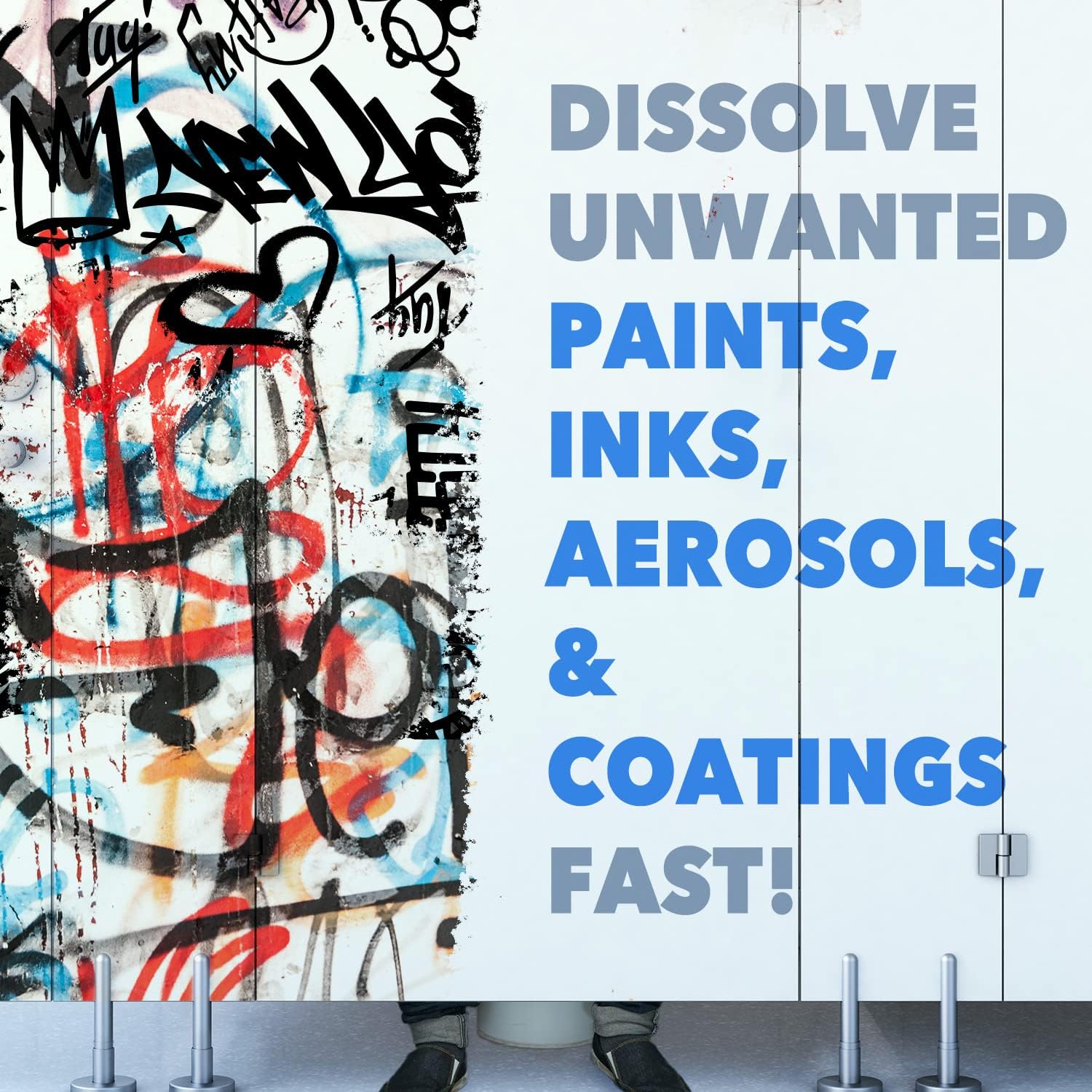 Smart ‘n Easy – Removedor de graffiti de superficie lisa, elimina pinturas en aerosol no deseadas en aerosol, tintas, pinturas y revestimientos de