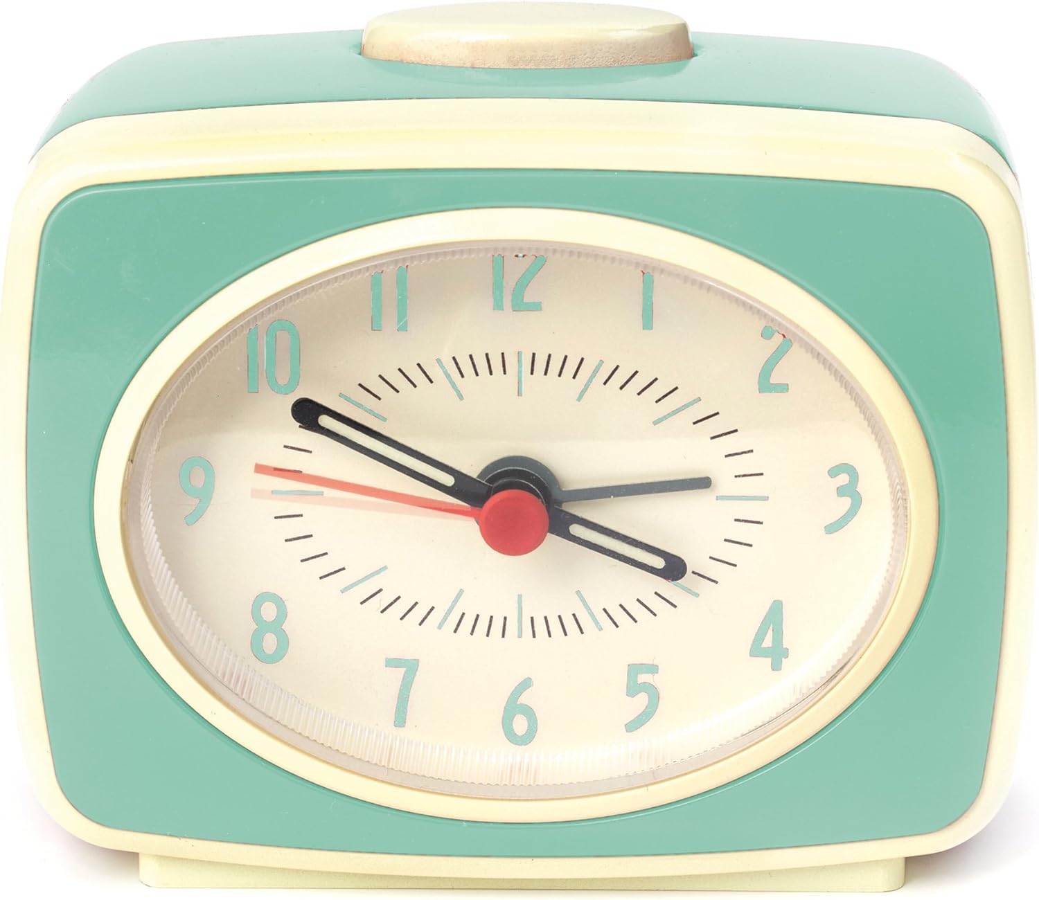 Kikkerland AC14-MN Reloj despertador clásico, menta