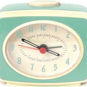 Kikkerland AC14-MN Reloj despertador clásico, menta Kikkerland AC14-MN Reloj despertador clásico, menta