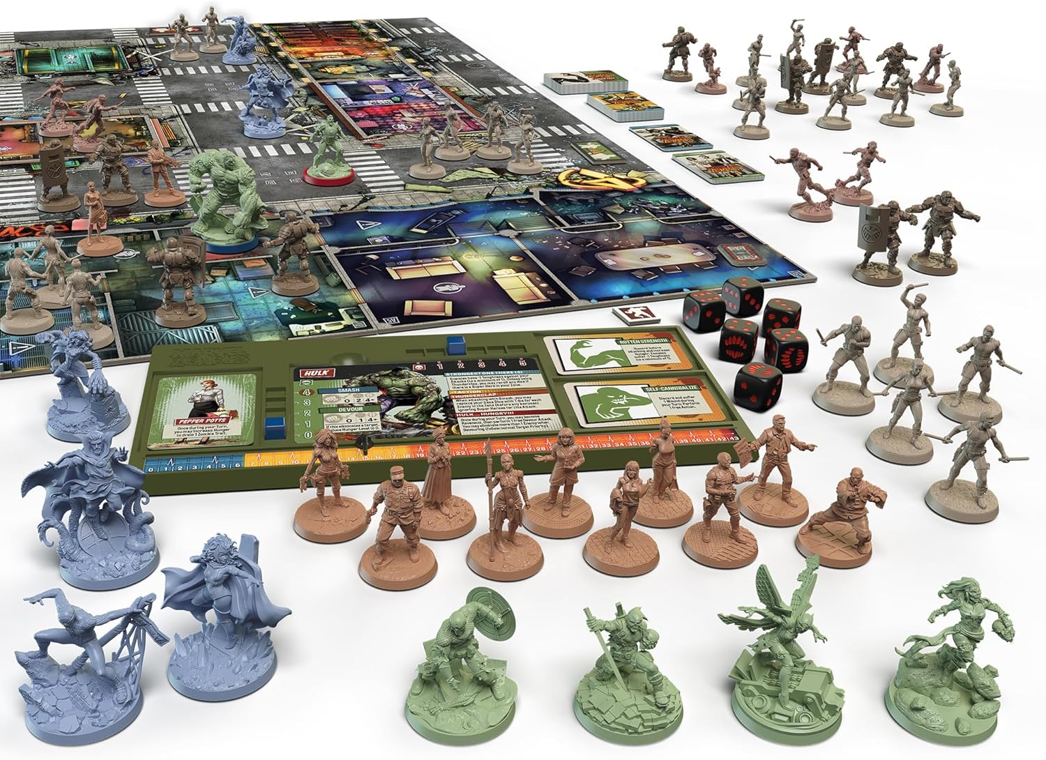 CMON Marvel Zombies – A Zombicide Game Abraza el hambre mientras los héroes se convierten en no-muertos en el último crossover de Marvel! Juego de