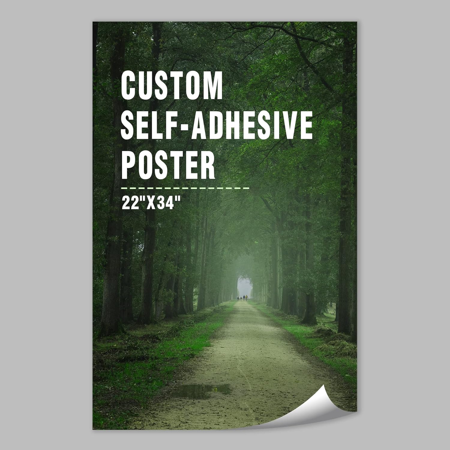 wall26 Impresiones de póster personalizadas carga tu imagenfoto, foto personalizada en impresión de póster autoadhesiva, duradera e impermeable,