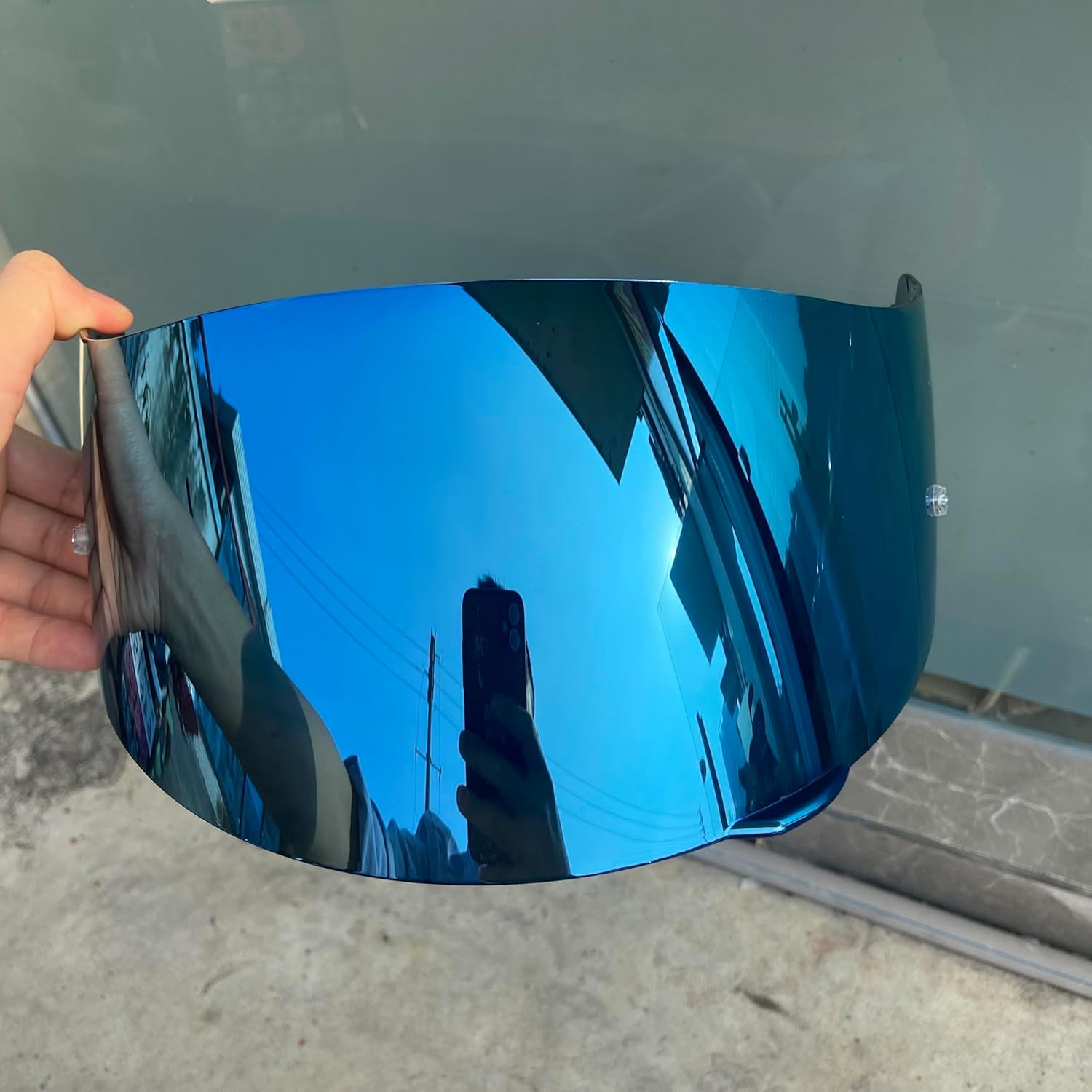 KMAN Casco de motocicleta visera escudo para AGV K3SVK5 K1 K5S protector solar capacetes lente Cascos accesorios (azul), universal