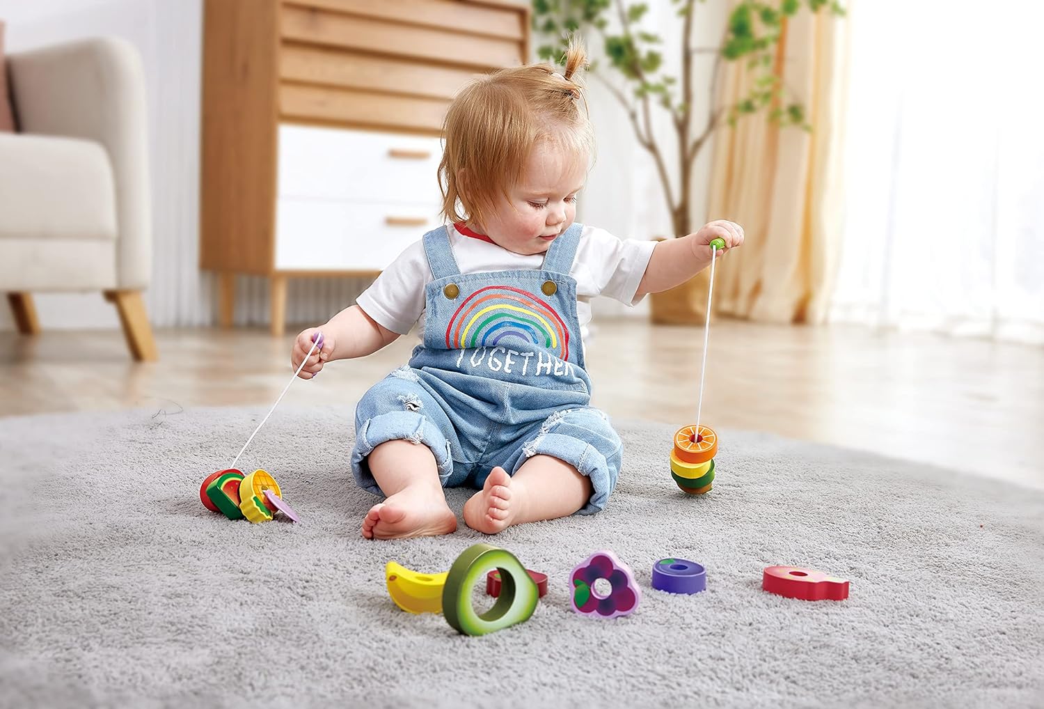 Hape Juego de fiesta de frutas de oruga