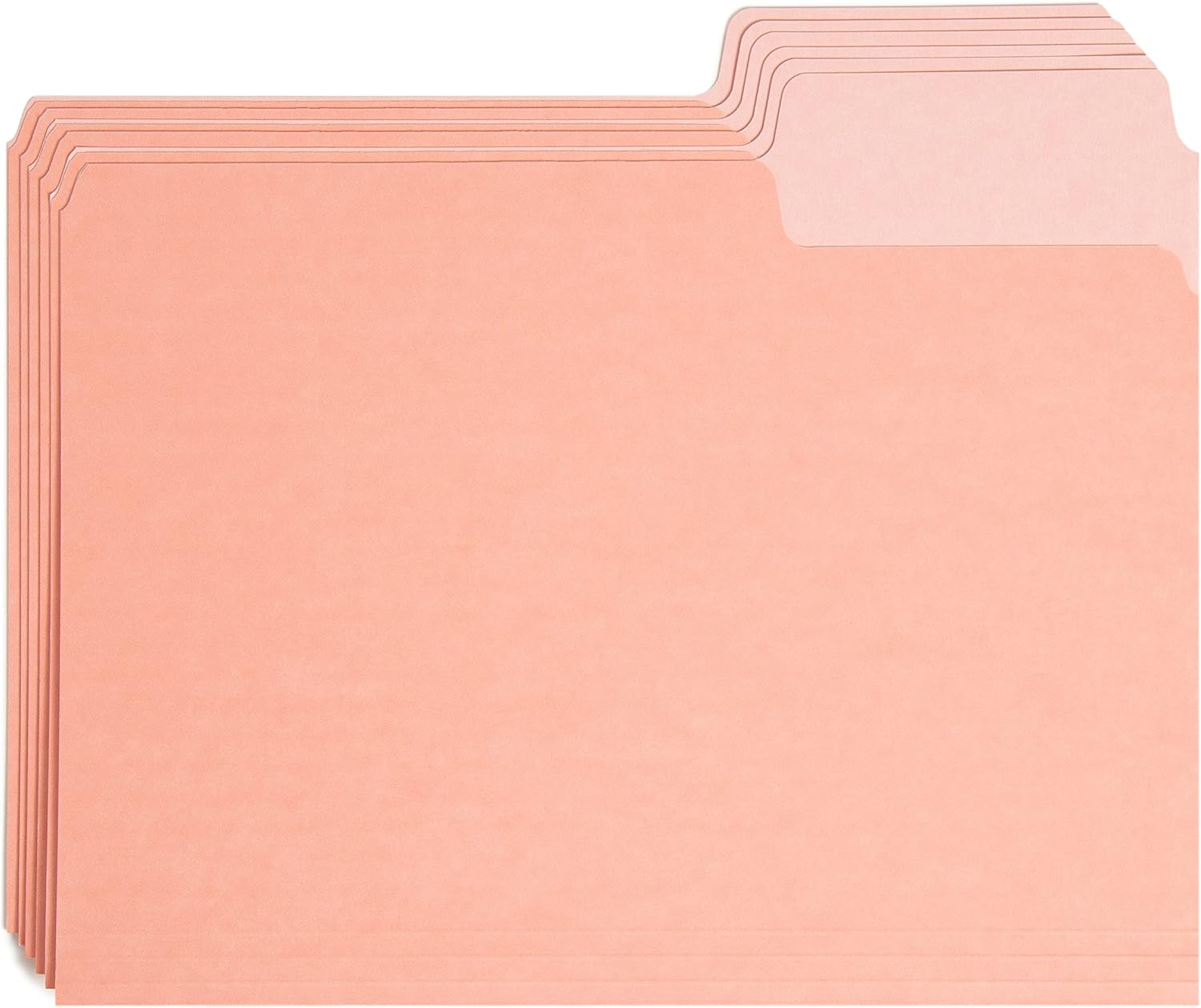 U Brands Juego de carpetas de archivos, suministros de oficina, con súper pestañas, certificado FSC, 48 unidades