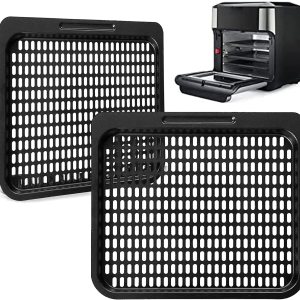 2 piezas de repuesto de bandeja de cocina, rejilla de cocina de malla de 10 cuartos de galón, accesorios para freidora de aire Instant Vortex, 2 piezas de repuesto de bandeja de cocina, rejilla de cocina de malla de 10 cuartos de galón, accesorios para freidora de aire Instant Vortex,