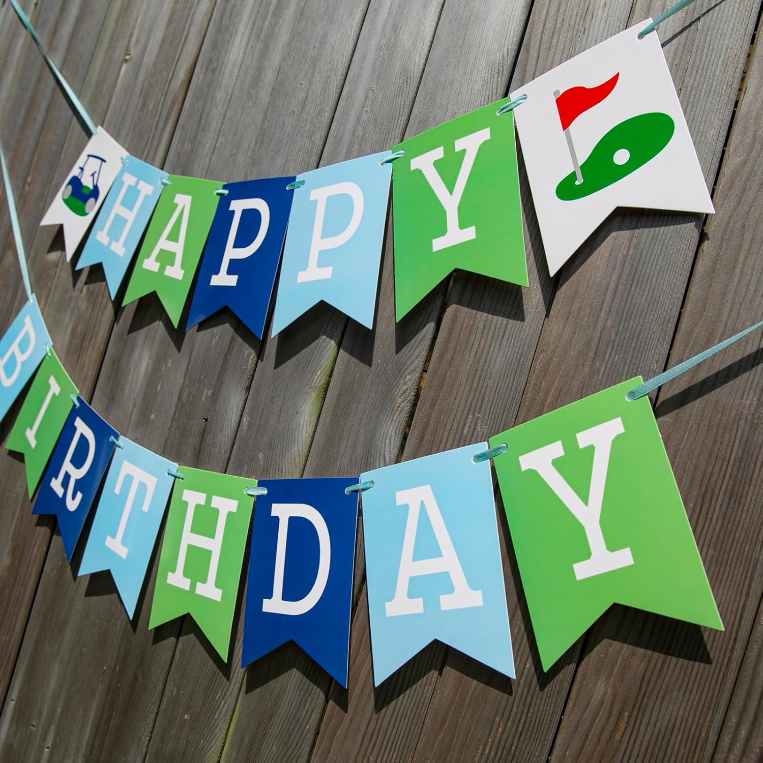 Cartel de feliz cumpleaños de golf, decoraciones de feliz cumpleaños de golf, decoraciones de fiesta de cumpleaños con temática de golf, pancarta de