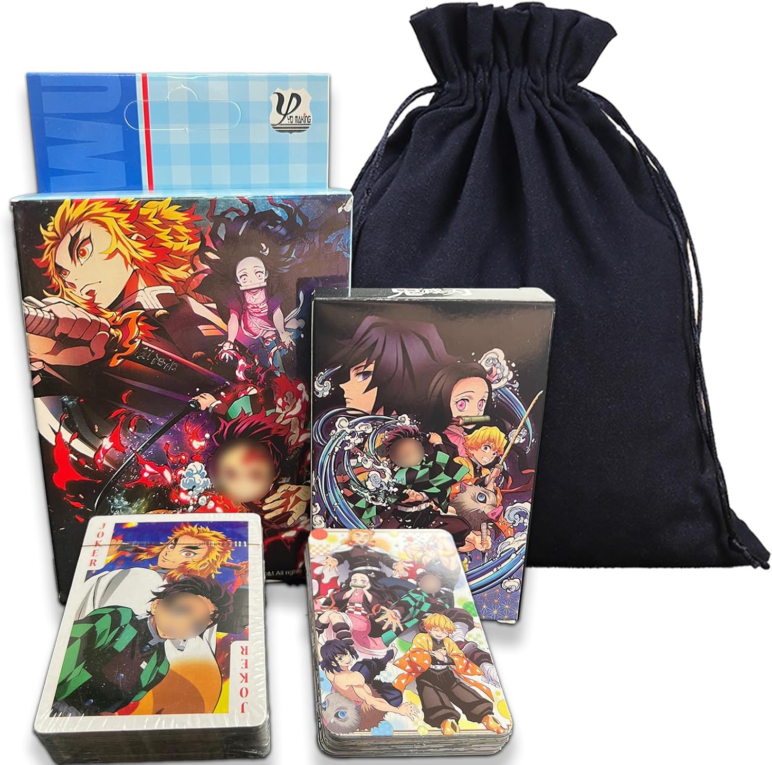 Juego de cartas de juego inspirado en el anime con impresionantes imágenes de múltiples series populares, incluye tarjetas coleccionables de