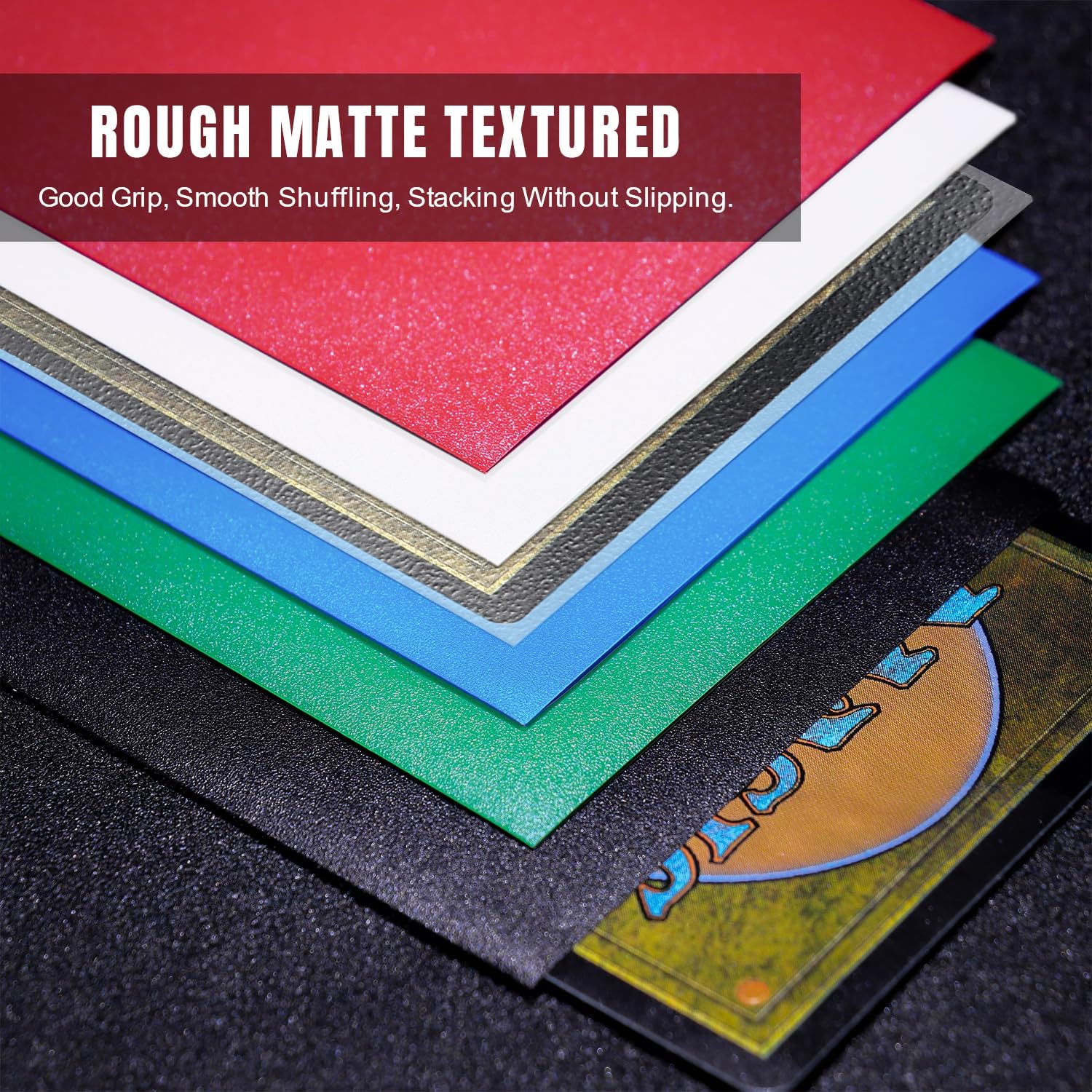 300 fundas mate Magic The Gathering para cartas protectoras, acabado rojo mate, fundas MTG barajadas perfectas, juegos estándar y tamaño de tarjeta