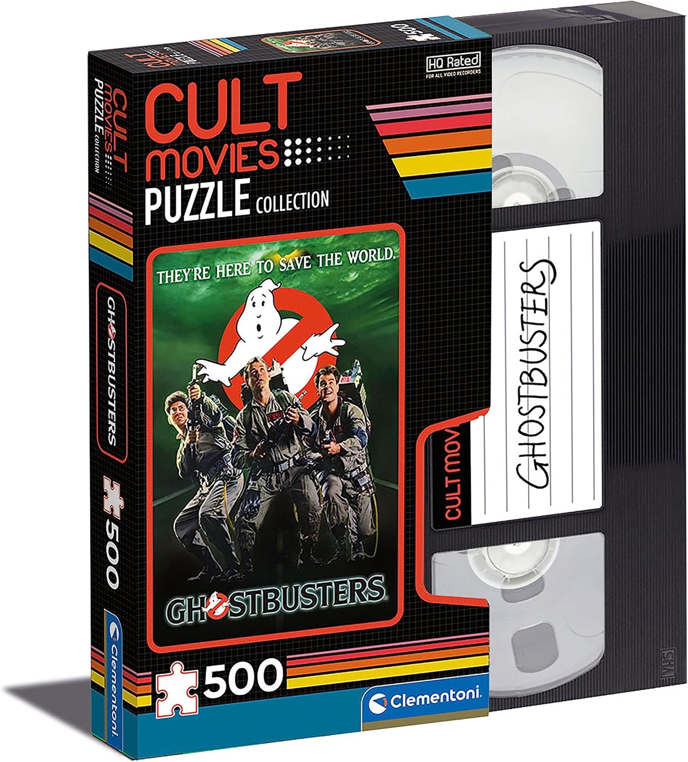 Clementoni – 35153 – Películas de culto – Puzzle Cazafantasmas – Rompecabezas de 500 piezas, películas de rompecabezas, rompecabezas para adultos –