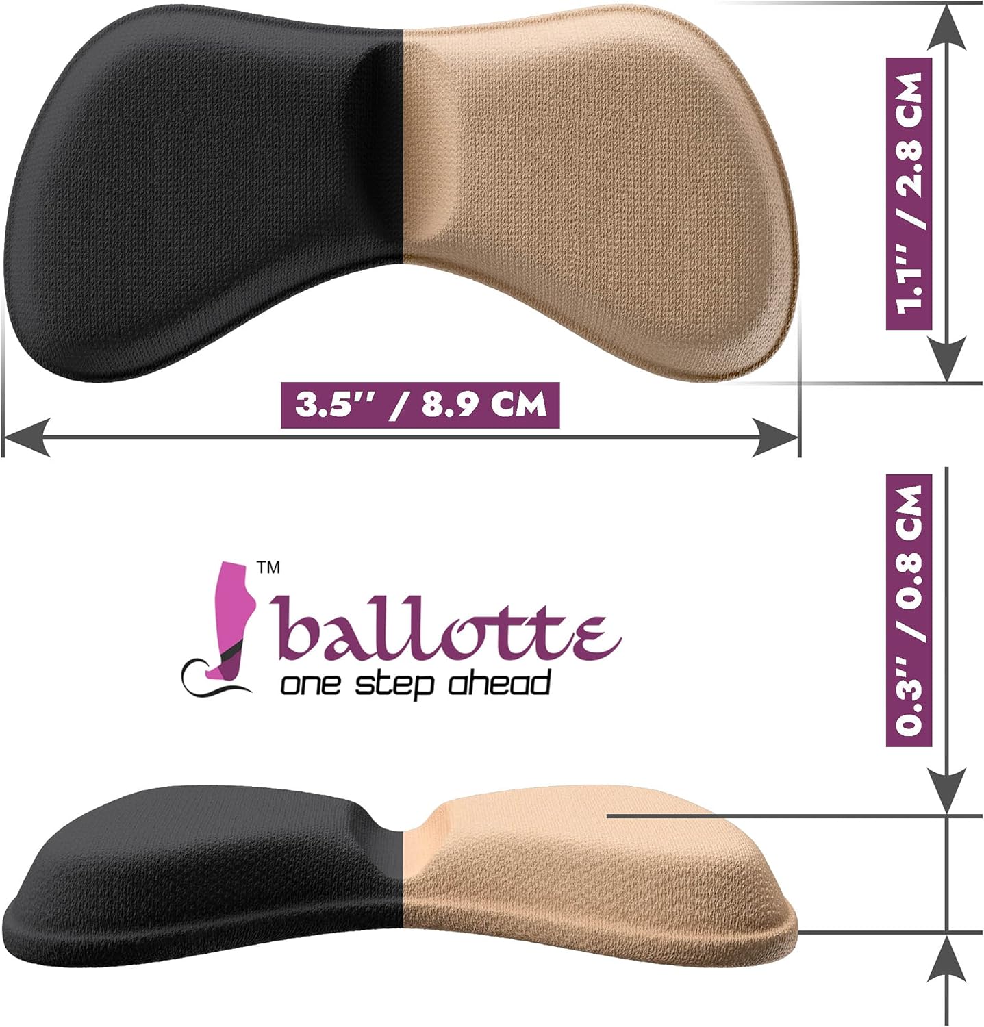 Ballotte Protector de talón de silicona  Almohadillas de talón almohadillas para zapatos insertos de zapatos para mujeres Tacones  Insertos de