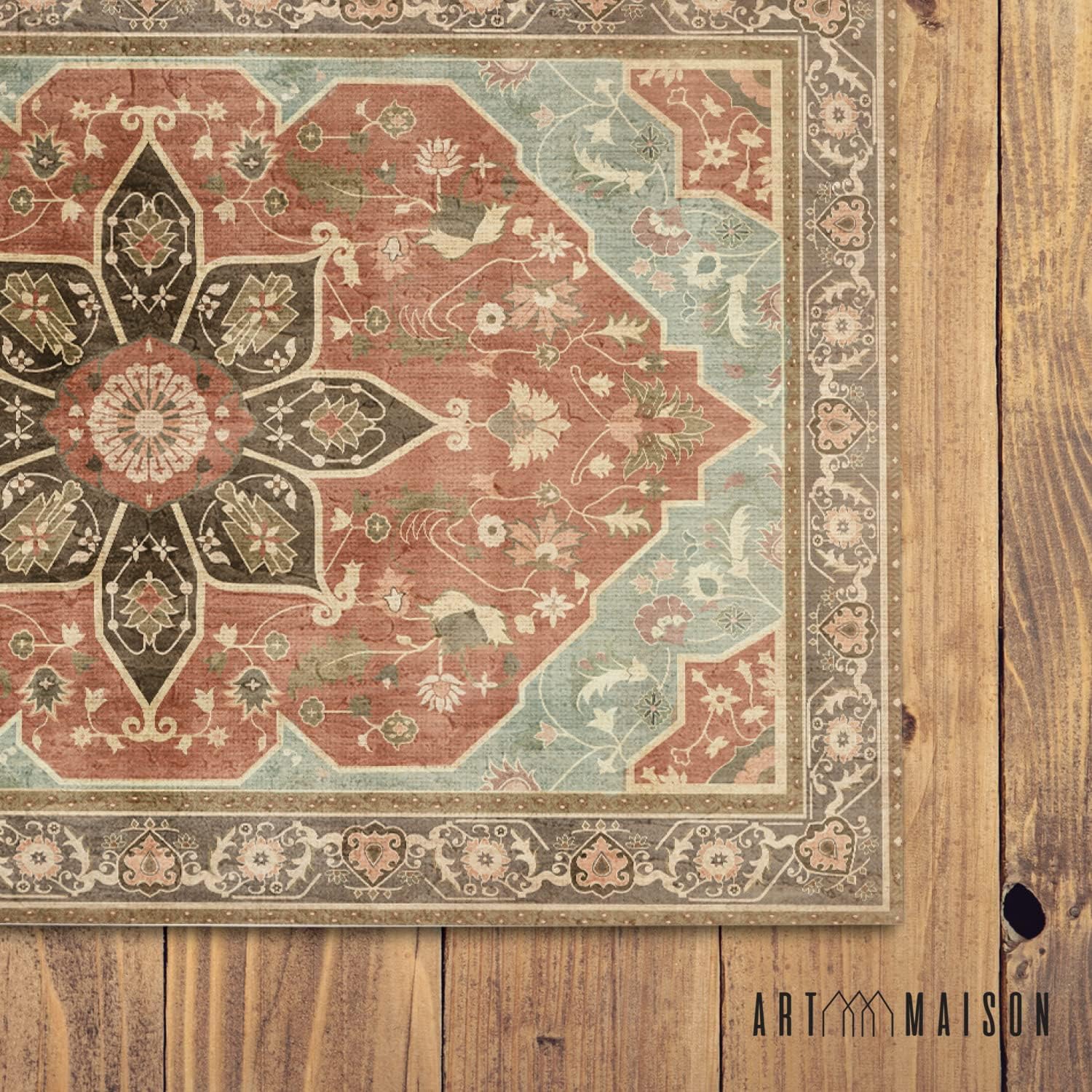 Art Maison Alfombra de área de cocina de 4 x 6 pies, resistente a las manchas, sin desprendimientos, impermeable, antideslizante, apta para familias