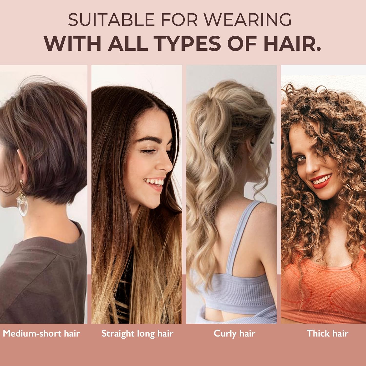 2 pinzas grandes de 4.3 pulgadas para el cabello, pinzas de doble capa para cabello grueso y fino, pinzas de sujeción fuerte, color blanco y negro