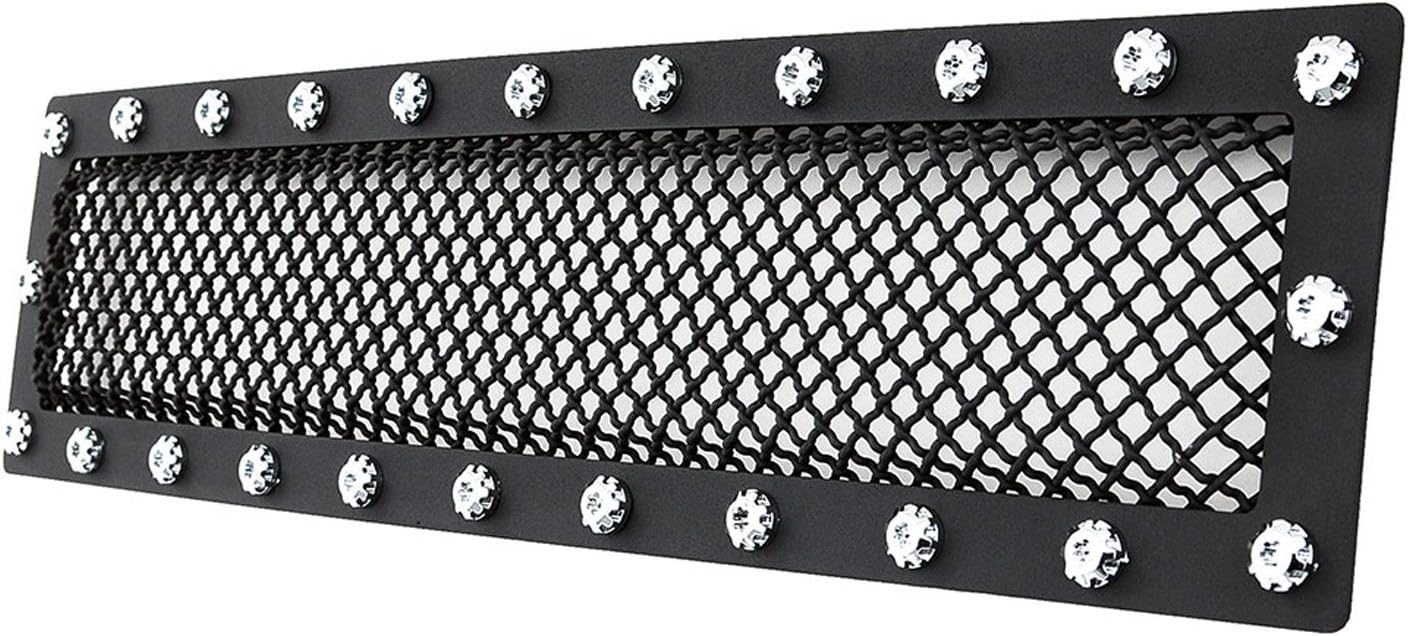 Automotive 46-0744 Rejilla de parachoques de malla de alambre de acero inoxidable negro (Ford F-150 Evolution)