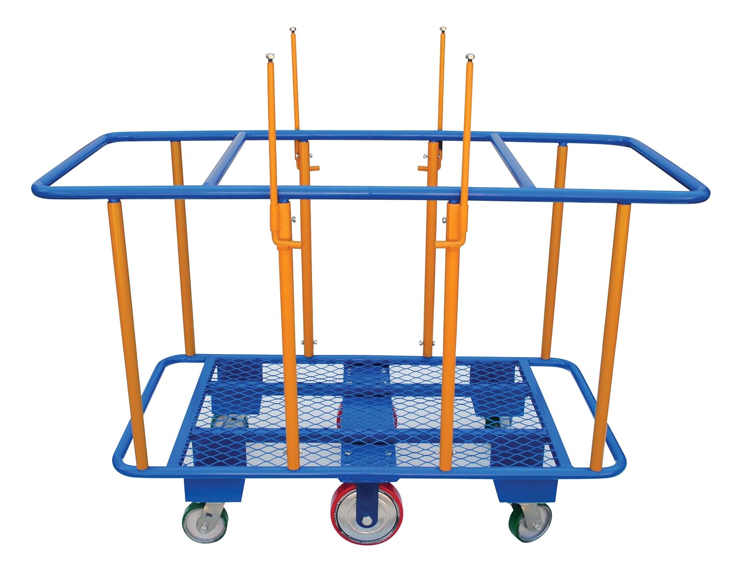 Vestil PANEL-H Carro de panel horizontal, capacidad de carga de 2,000 libras, ancho total x largo x alto (in.) 32-116 x 63-12 x 51-38,