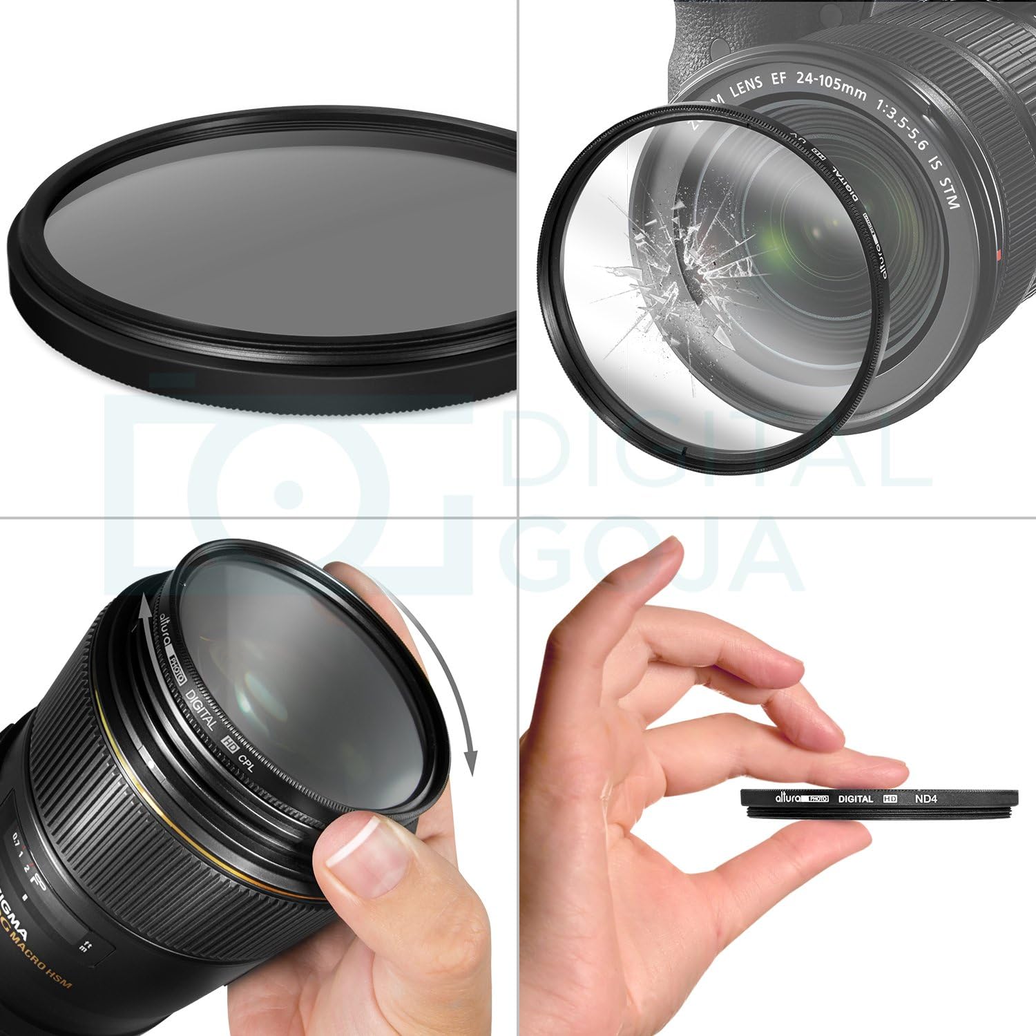 Filtros, kits de filtro, Altura Foto UV CPL ND4.