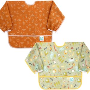 Bumkins – Babero con mangas para bebé, babero para niños pequeños, tela impermeable, se adapta a edades de 6 a 24 meses Bumkins – Babero con mangas para bebé, babero para niños pequeños, tela impermeable, se adapta a edades de 6 a 24 meses
