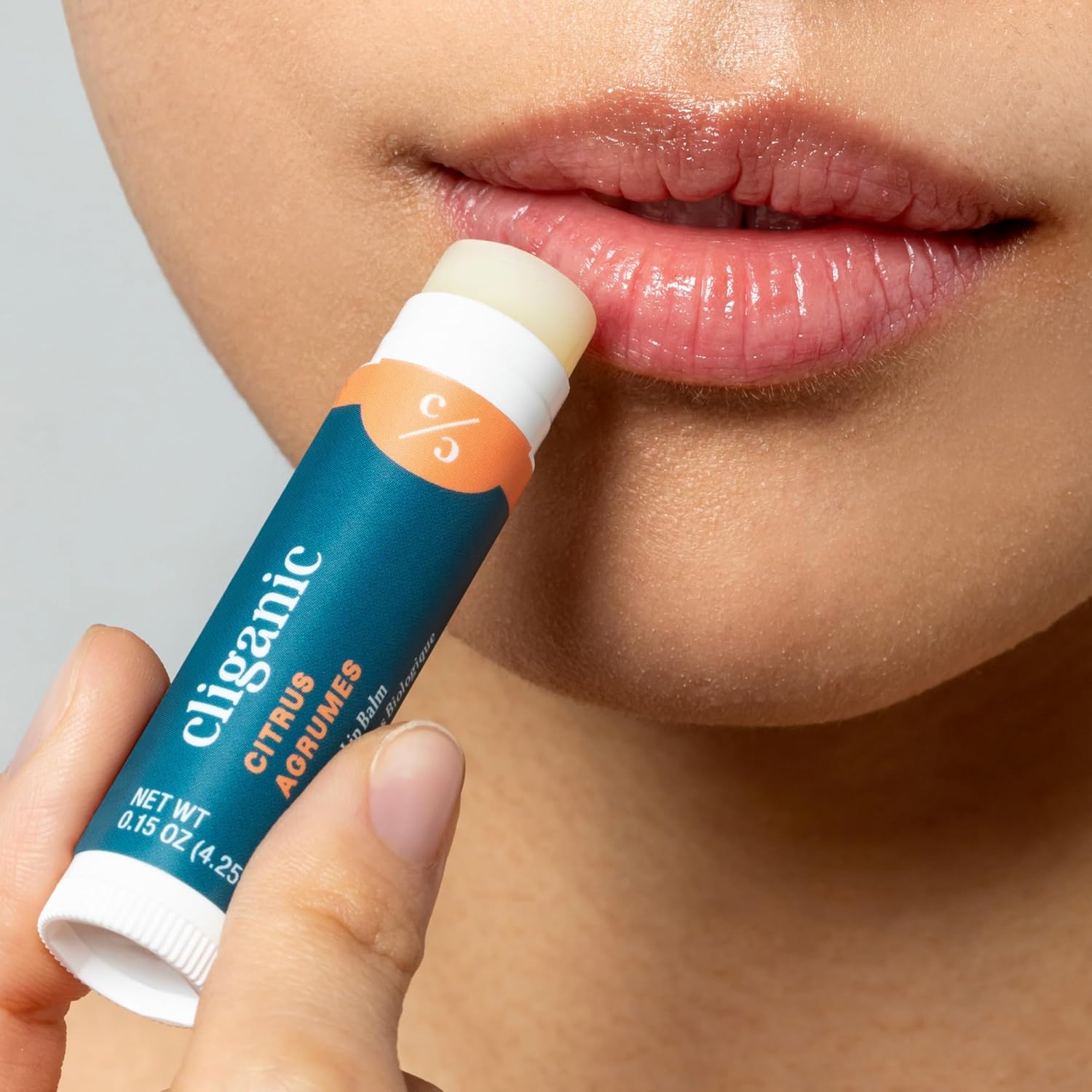 Cliganic USDA Bálsamo labial orgánico  100% mantequilla natural, para labios agrietados y secos