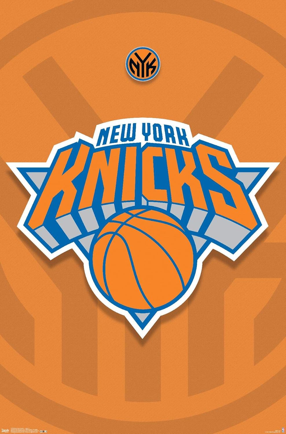 Trends International NBA New York Knicks – Logo 14 Wall Poster, 14.725″ x 22.375″, Premium Unframed Version