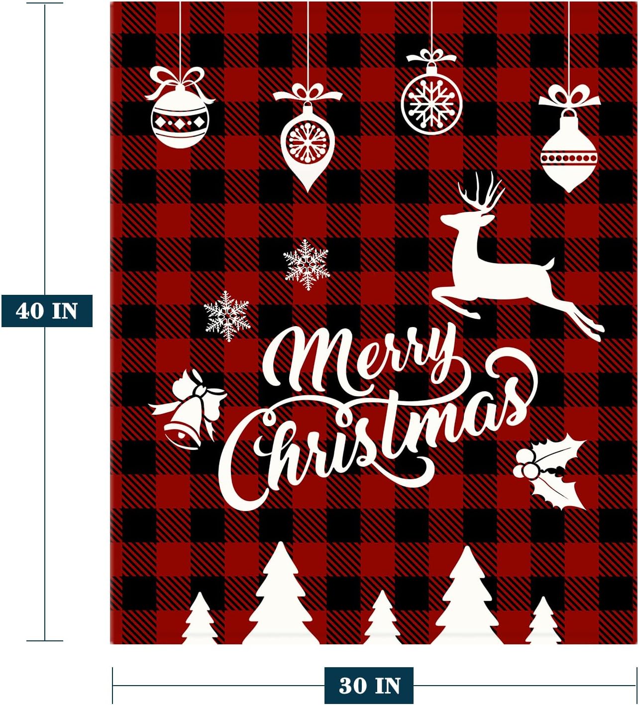 YeeJu Manta de Navidad para bebé, manta decorativa de Navidad a cuadros rojos para niños pequeños, manta suave y acogedora ligera de felpa de forro