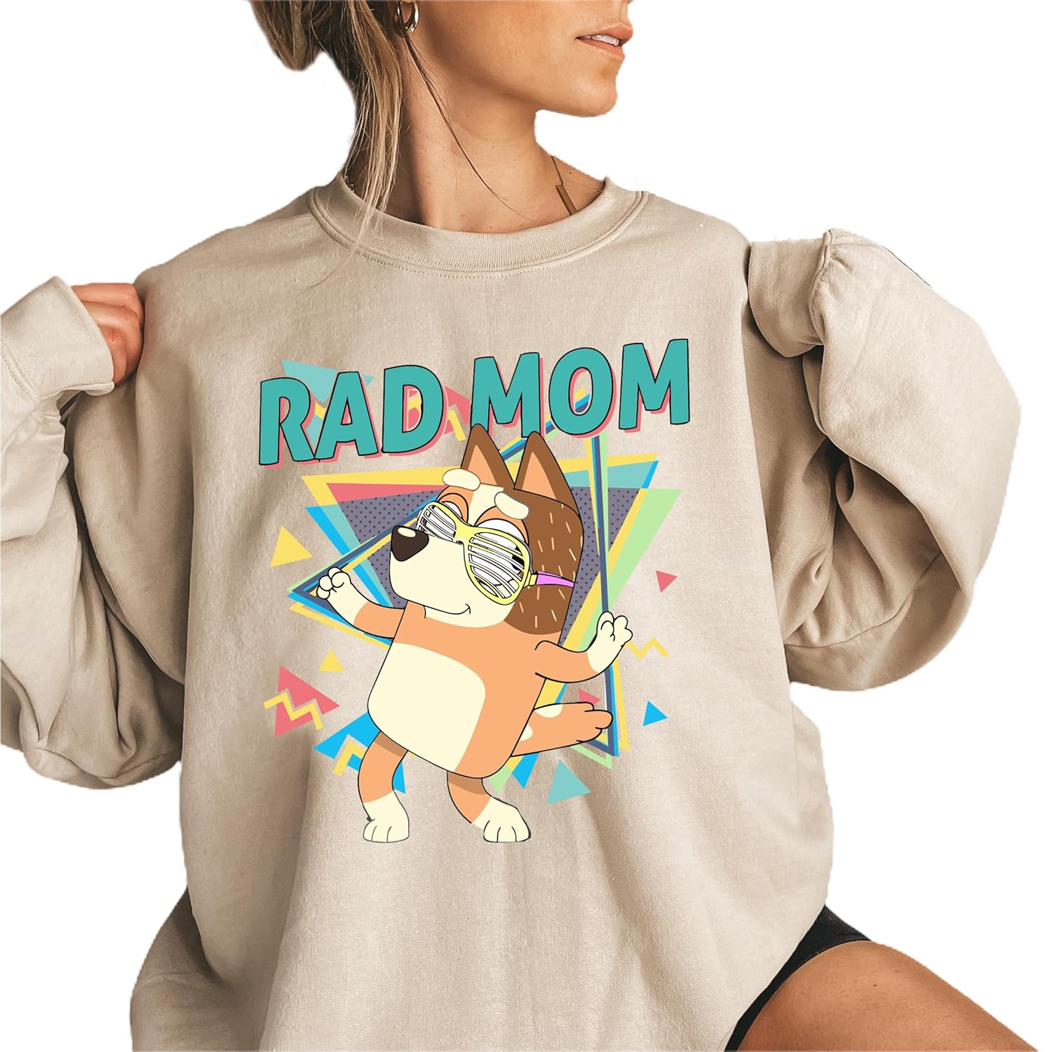 Rad Mom Sweatshirt – Mother Sweatshirt – Mom Birthday Gift – Mom Sweatshirt – Happy Mothers Day Gift – Christmas Gift – Rad Dad – Couple Sweatshirt