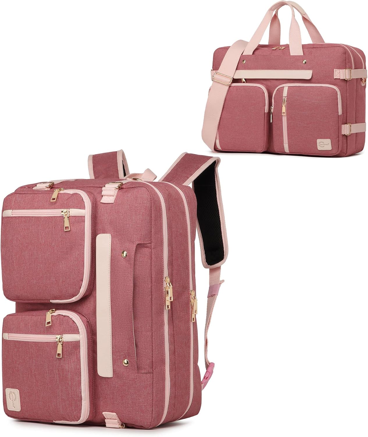 seyfocnia Mochila convertible 3 en 1 para laptop, mochila de mensajero, bolsa de mano, maletín, mochila para computadora