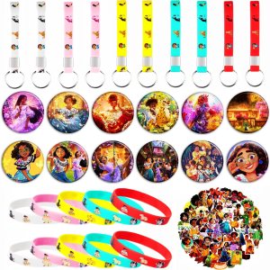 Stydecor Encant – Juego de recuerdos de fiesta de cumpleaños, 80 unidades suministros de fiesta encantadores, incluye 50 calcomanías, 10 pulseras, Stydecor Encant – Juego de recuerdos de fiesta de cumpleaños, 80 unidades suministros de fiesta encantadores, incluye 50 calcomanías, 10 pulseras,