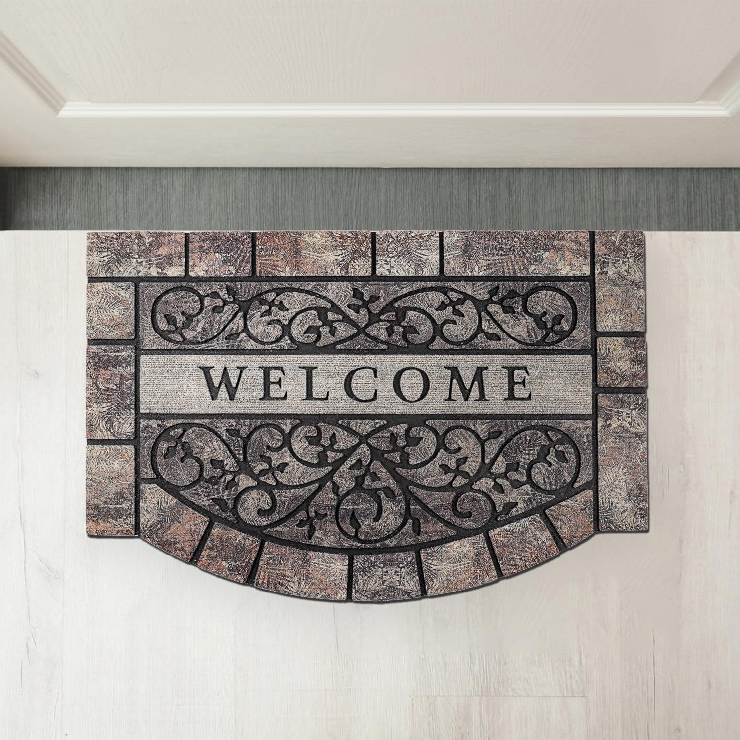 Durable Welcome Door Mats Outdoor, 28″x17″ Heavy-Duty Welcom Matt Outdoor for Front Door with Non-Slip Rubber Backing for Front Door High Traffic