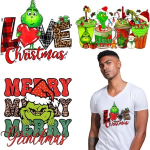 3 hojas de parches para planchar de Navidad de invierno, calcomanías de vinilo de transferencia de calor, calcomanías de transferencia para planchar 3 hojas de parches para planchar de Navidad de invierno, calcomanías de vinilo de transferencia de calor, calcomanías de transferencia para planchar