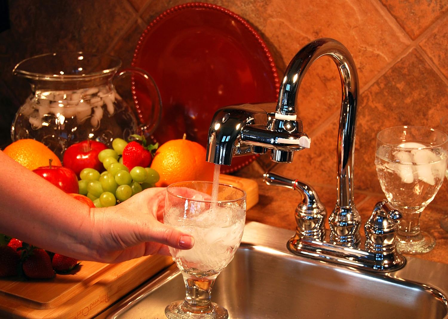 Instapure Sistema de filtración de agua F8 Ultra Tap (cromo)