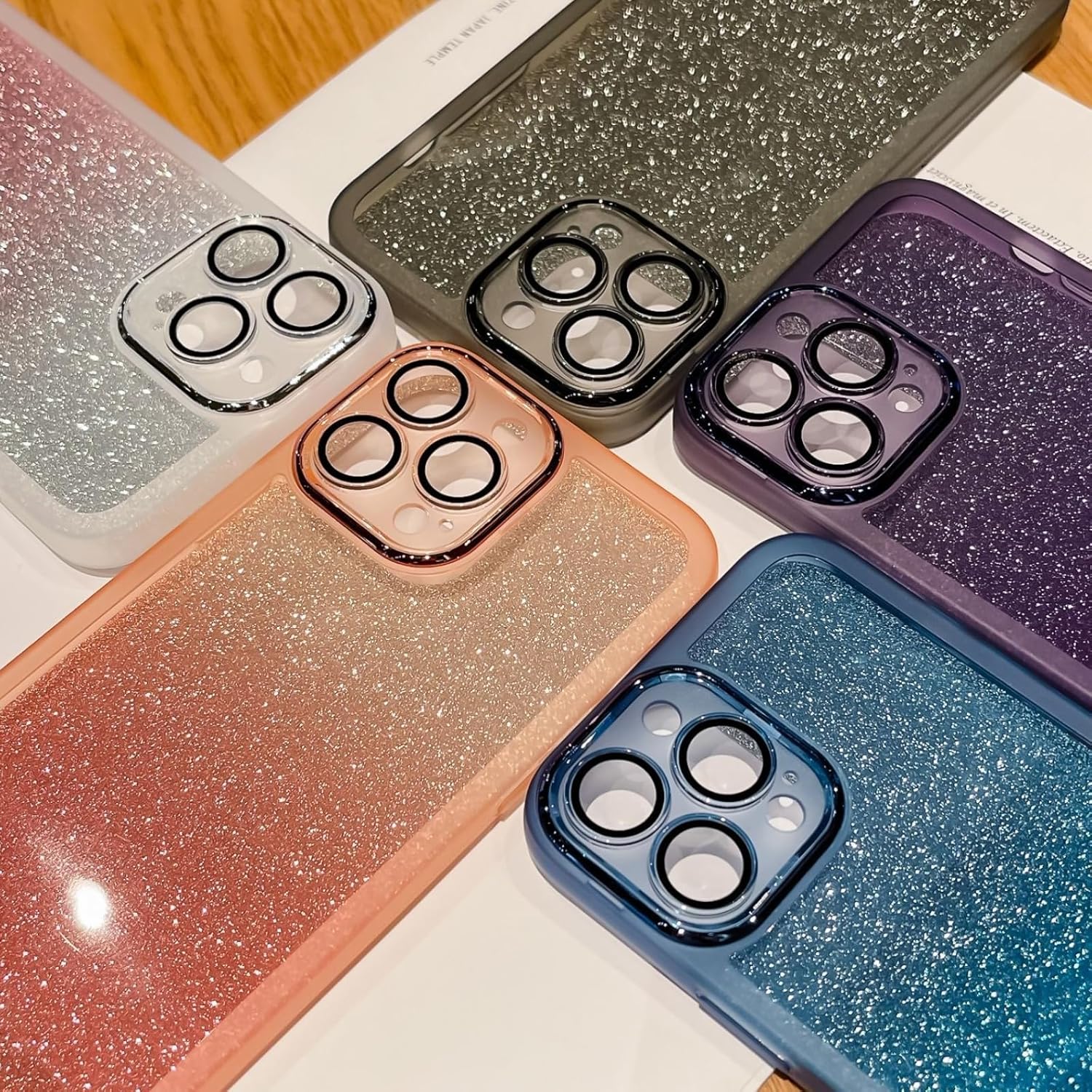 Funda protectora de lente transparente integrada para Xiaomi Mi Poco X5 X3 Pro X4 GT, cubierta trasera brillante y delgada, carcasa blanda Bling
