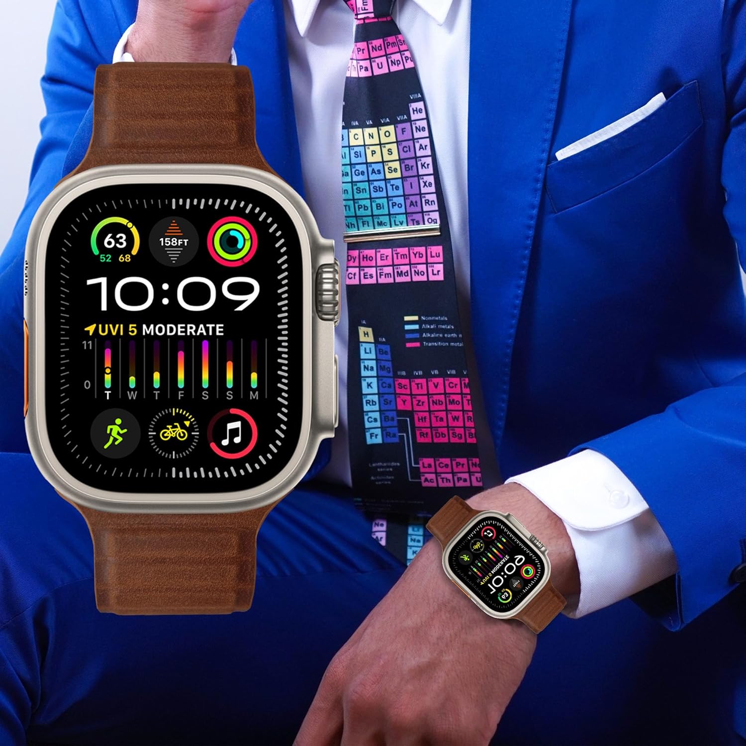 Correas magnéticas de cuero compatibles con Apple Watch Band 1.929 in 1.772 in 1.732 in 1.654 in 1.614 in 1.575 in 1.496 in, correa de cuero fino de
