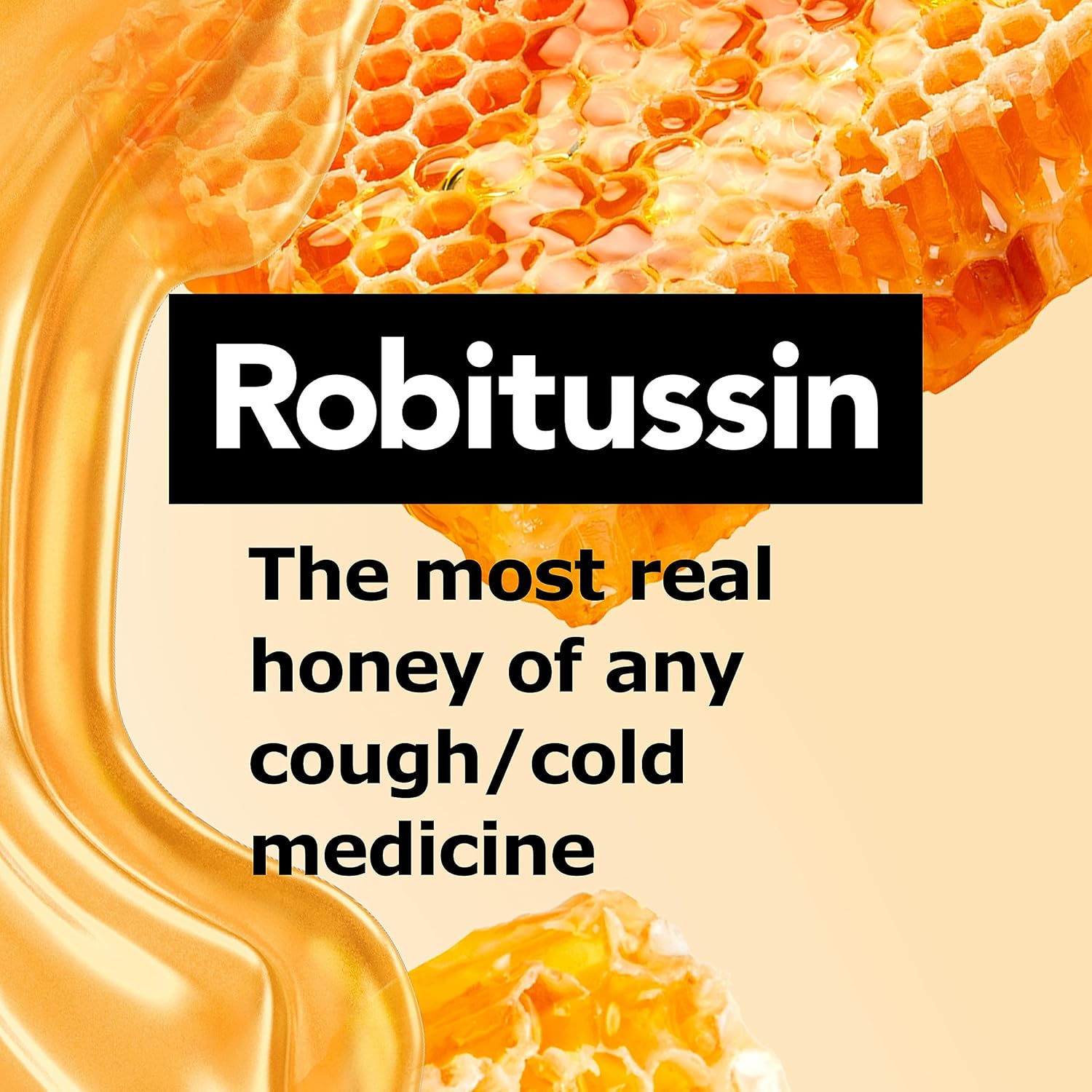 Robitussin Honey Maximum Strength DM para tos + congestión del pecho – Medicamento para aliviar la tos y congestión hecho con sabor real a miel,