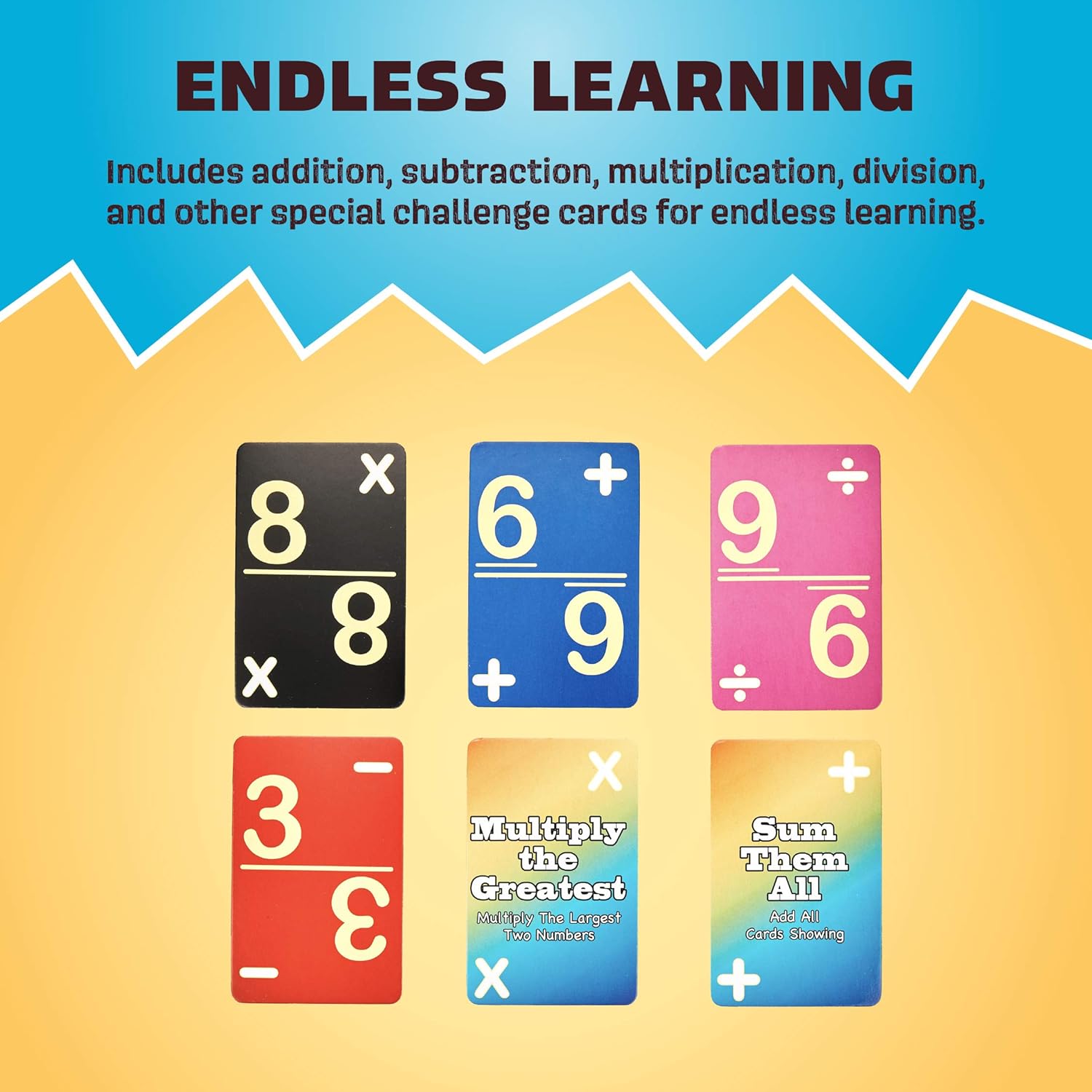 Continuum Games Number Crunch – El juego de las matemáticas rápidas relámpago para niños de 5 años en adelante