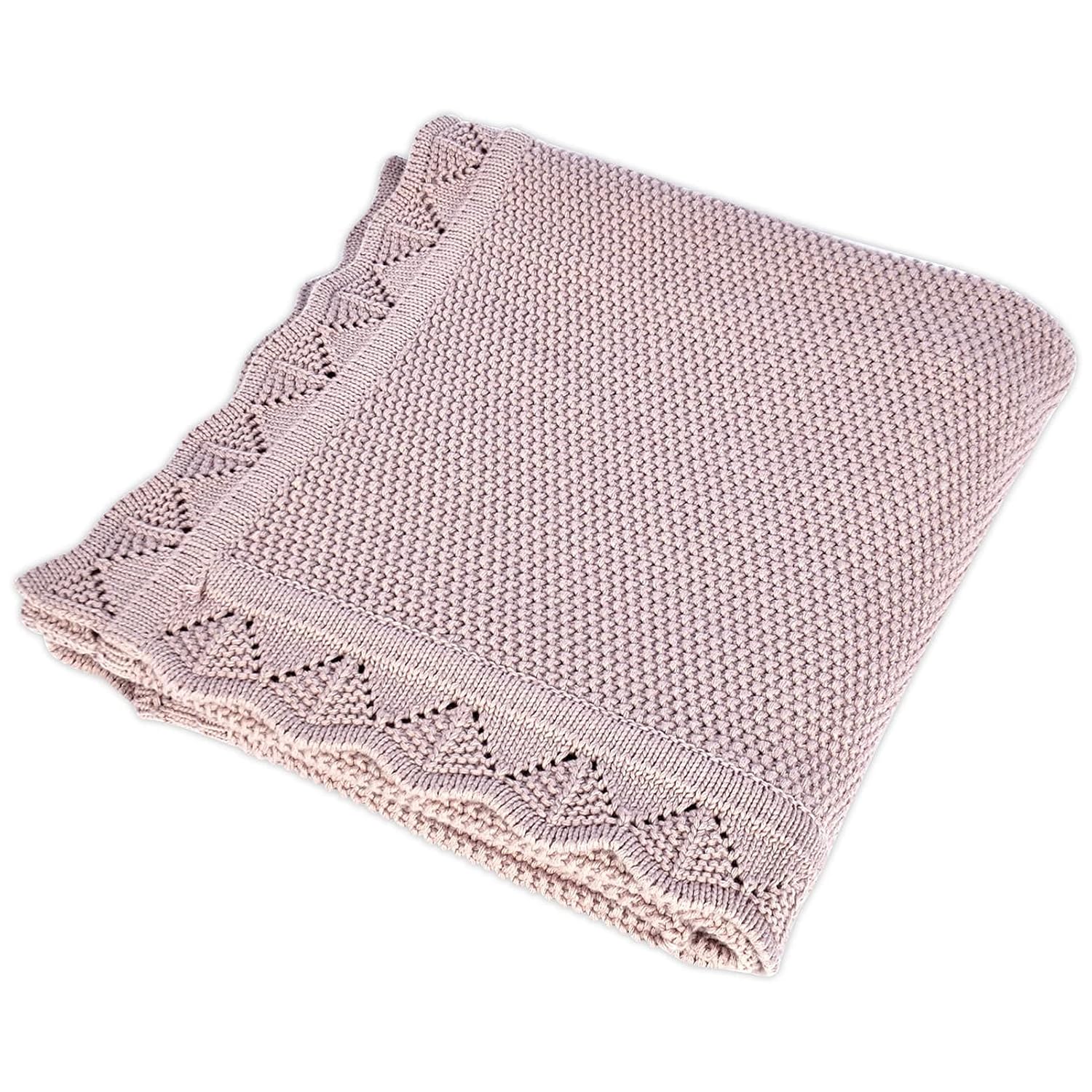 YOYI YOYI Manta de algodón para bebé, manta de punto gofre, suave, cálida y transpirable, manta de recepción para niñas y niños, manta de recepción